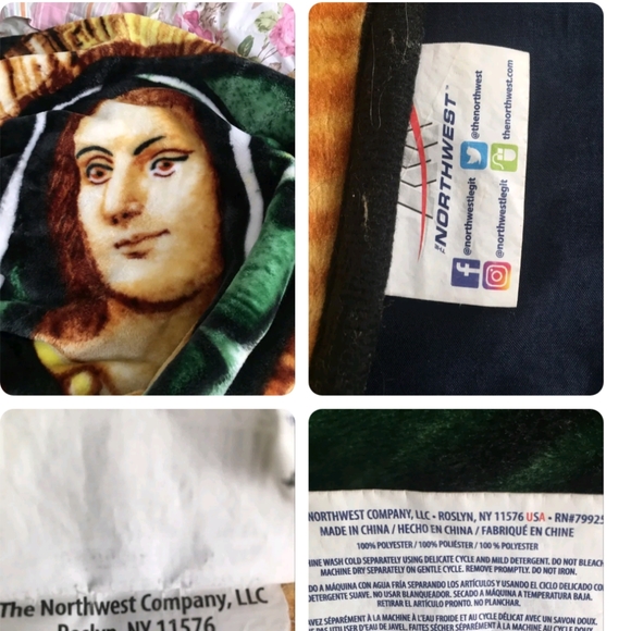 Lady of QuadrupleBlessed Virgin Mary50" x 60"Northwest HeartlandPlush Throw - Picture 2 of 7